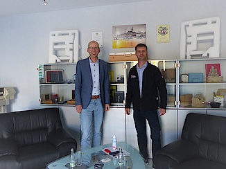 Wilfried Röpke auf Firmenbesuch bei der Ditte Eppelin GmbH & Co. KG.